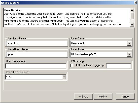 Users Wizard